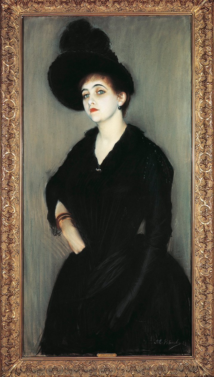 Ranska, Pariisi, Madame Adelaide Vasnierin muotokuva tekijältä Jacques Emile Blanche
