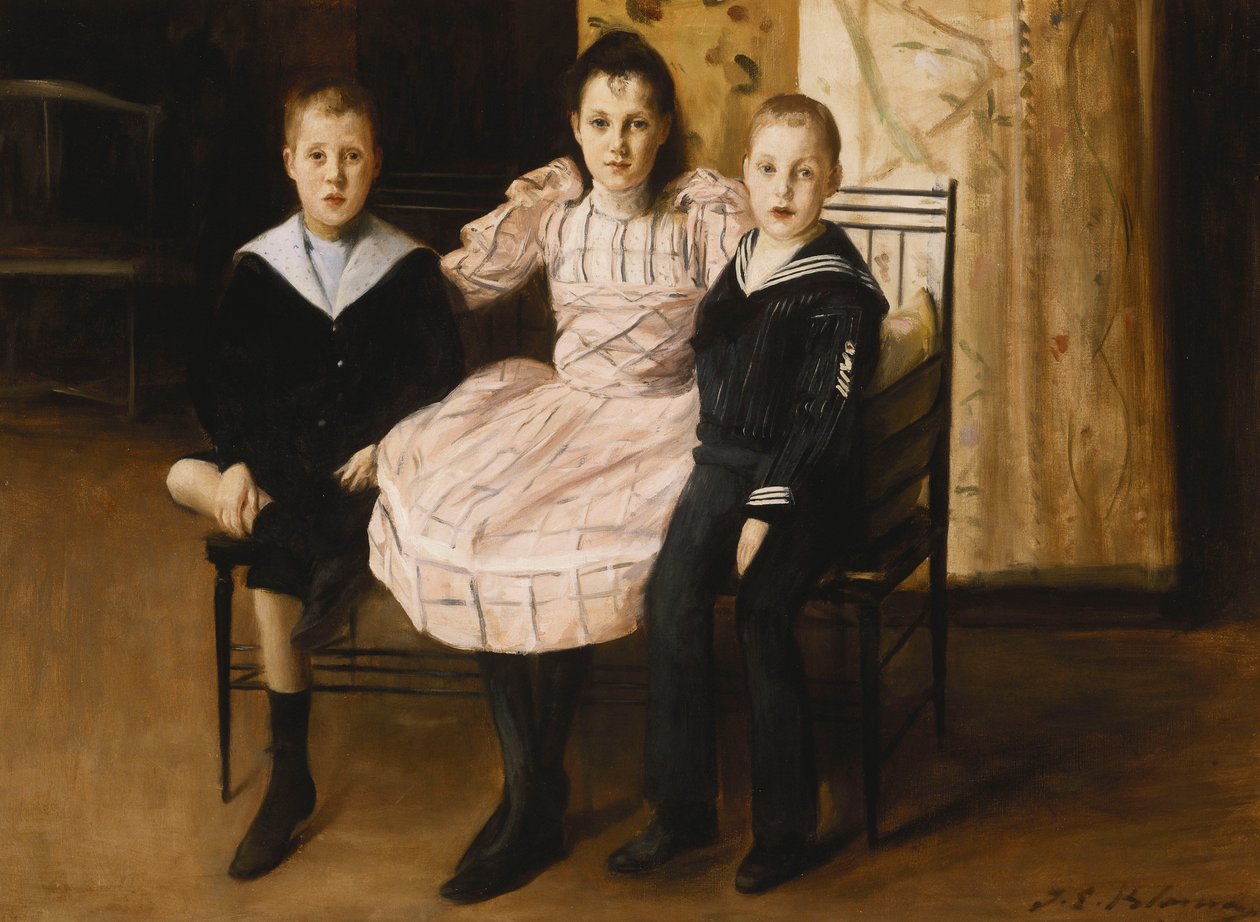 Henry Bernstein ja hänen veljensä ja sisarensa, 1892 tekijältä Jacques Emile Blanche