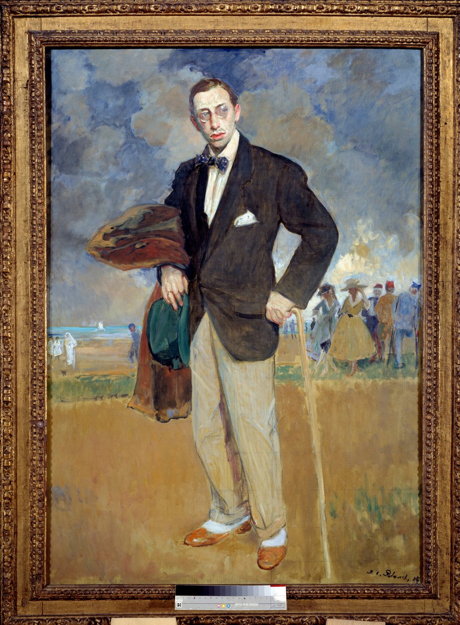 Muotokuva Igor Stravinsky (Stravinsky) (1882-1971) säveltäjä. Jacques Emilen (Jacques-Emile) Blanchen (1861-1942) maalaus tekijältä Jacques Emile Blanche