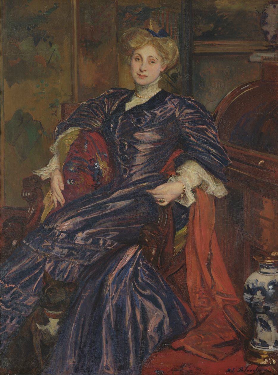 Rouva Emily Montgomery-Langin muotokuva, 1911 tekijältä Jacques Emile Blanche
