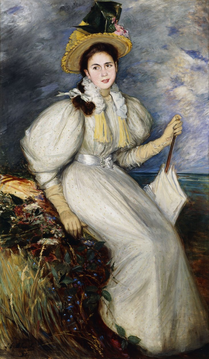 Nuoren naisen muotokuva, 1895 tekijältä Jacques Emile Blanche