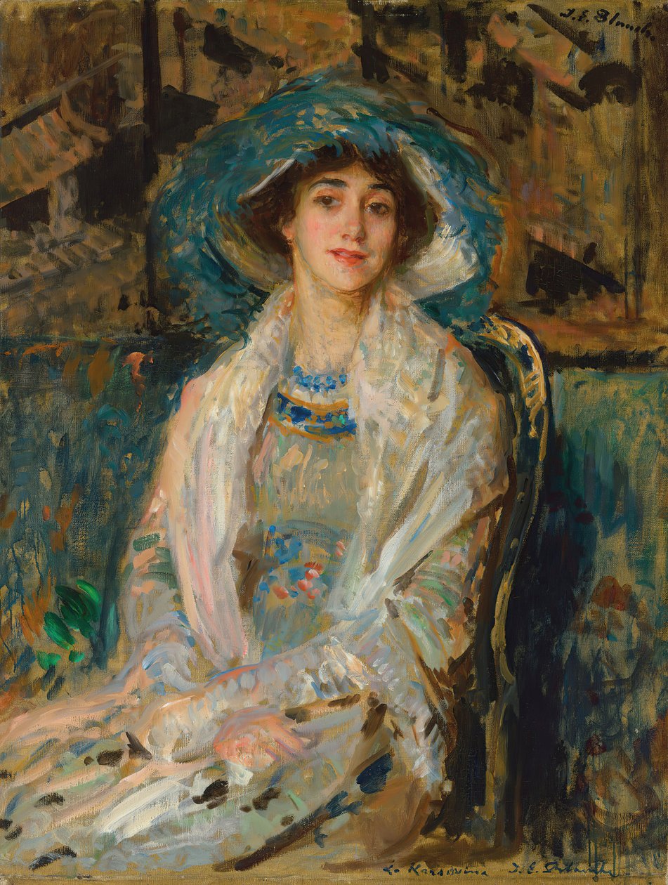Muotokuva balettitanssija Tamara Karsavinasta 1885-1978, 1928. tekijältä Jacques Emile Blanche