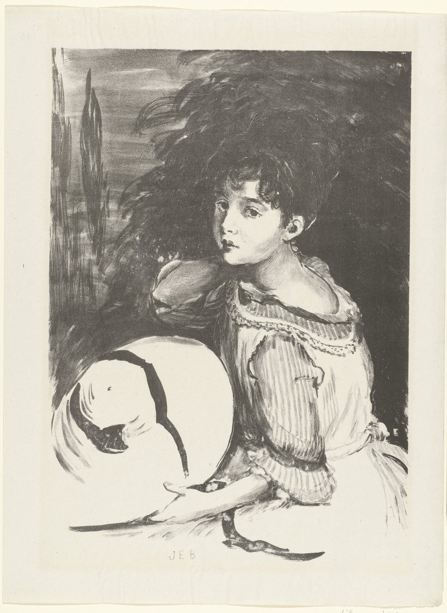 Portret van Wanda Zielinska bekend als Pouponne Nuori tyttö (vauva) The Trial (sarjan nimi) tekijältä Jacques Emile Blanche