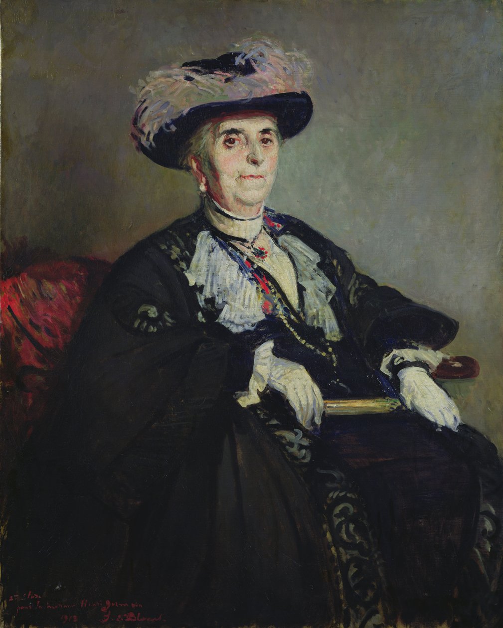 Toinen tutkimus Madame Henri Germainin muotokuvaa varten, 1913 tekijältä Jacques Emile Blanche