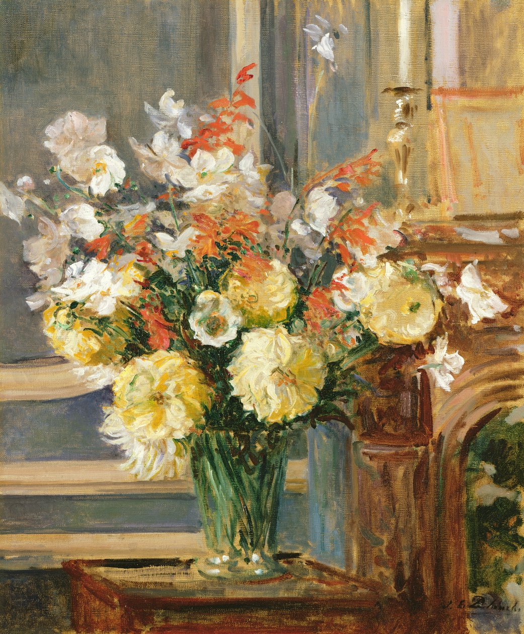 Kesäkukat (öljy kankaalle) tekijältä Jacques Emile Blanche