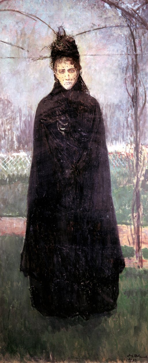 Virginia Oldoini 1837-99 Castiglionen kreivitär, vuoden 1893 muisto, 1914 tekijältä Jacques Emile Blanche