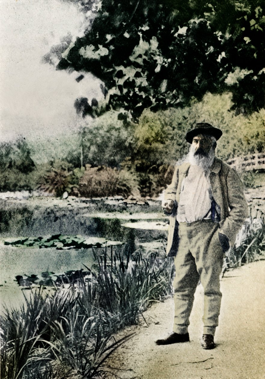 "Claude Monet, Giverny", 1905 tekijältä Jacques Ernest Bulloz