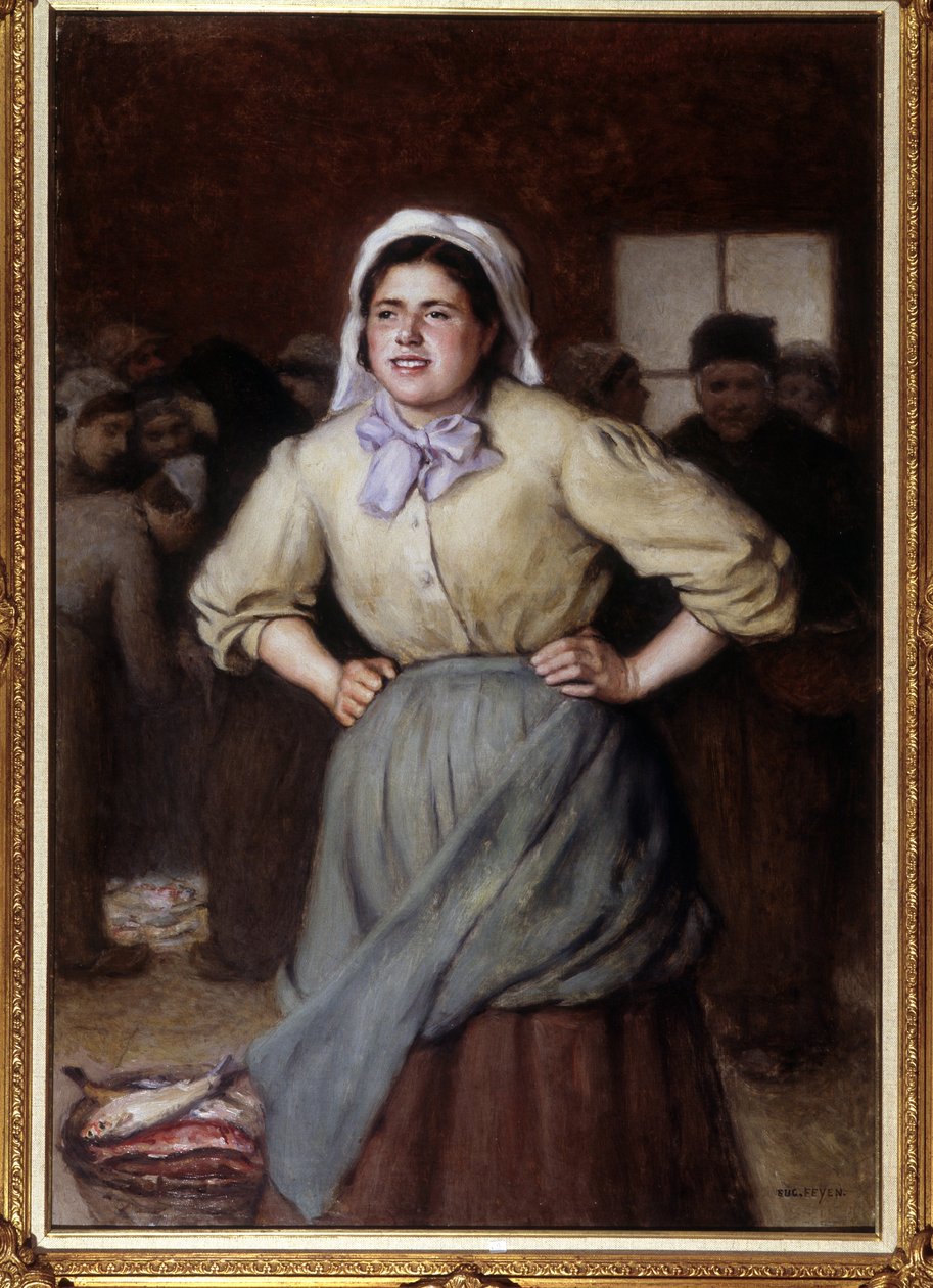La cancalaise - Jacques Eugene Feyenin (1815-1908) maalaus, n.d. tekijältä Jacques Eugene Feyen