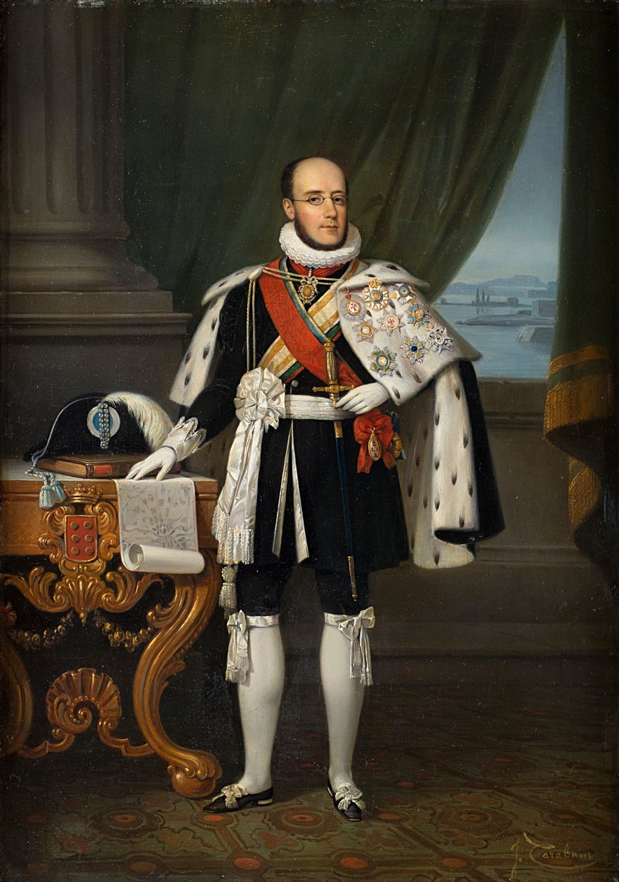 Infante Luís, Porton herttua 1838-1889, tuleva Portugalin kuningas Luís I, ennen vuotta 1860. tekijältä Jacques Francois Carabain
