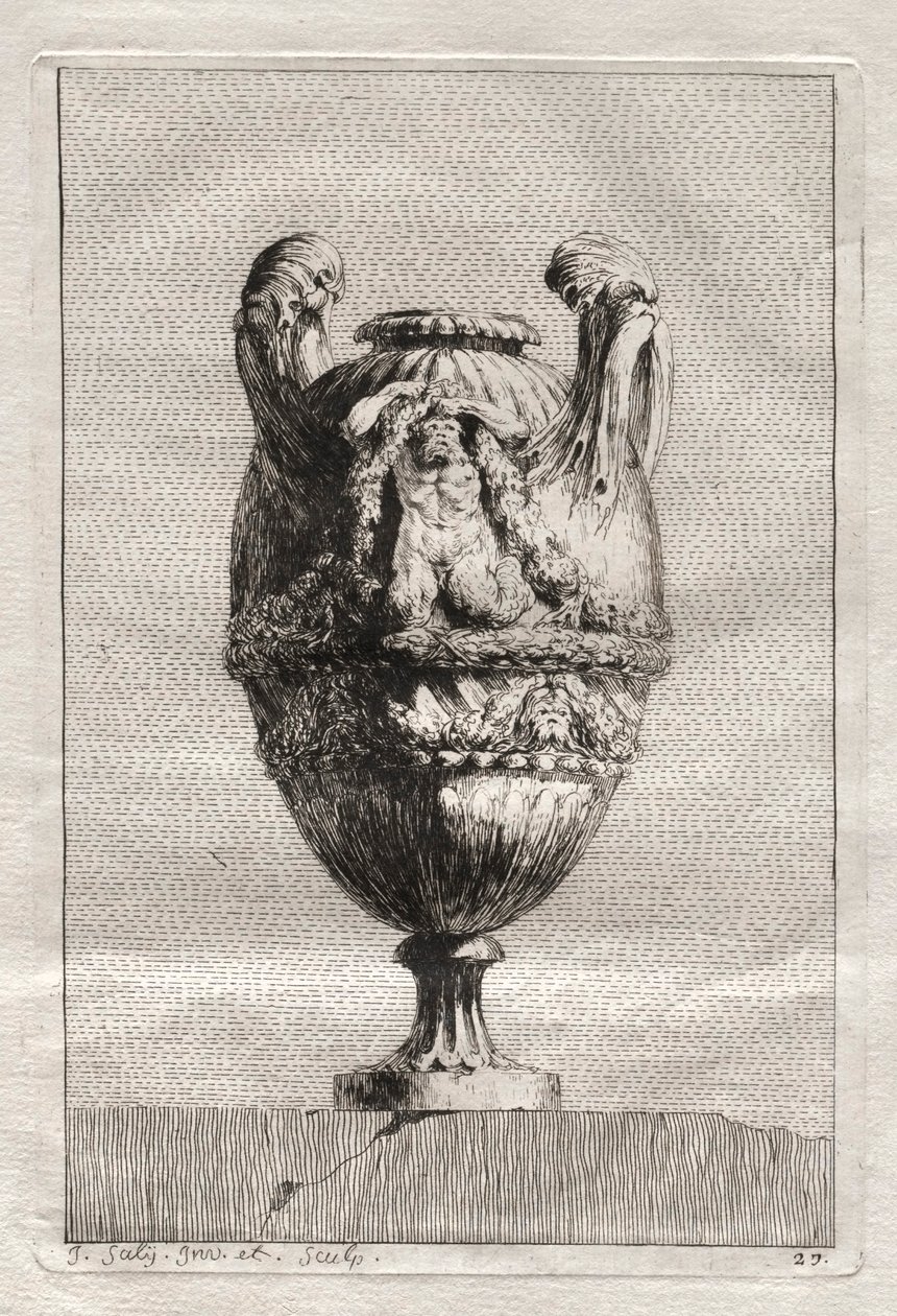 Maljakkosarja: levy 27, 1746. tekijältä Jacques Francois Joseph Saly