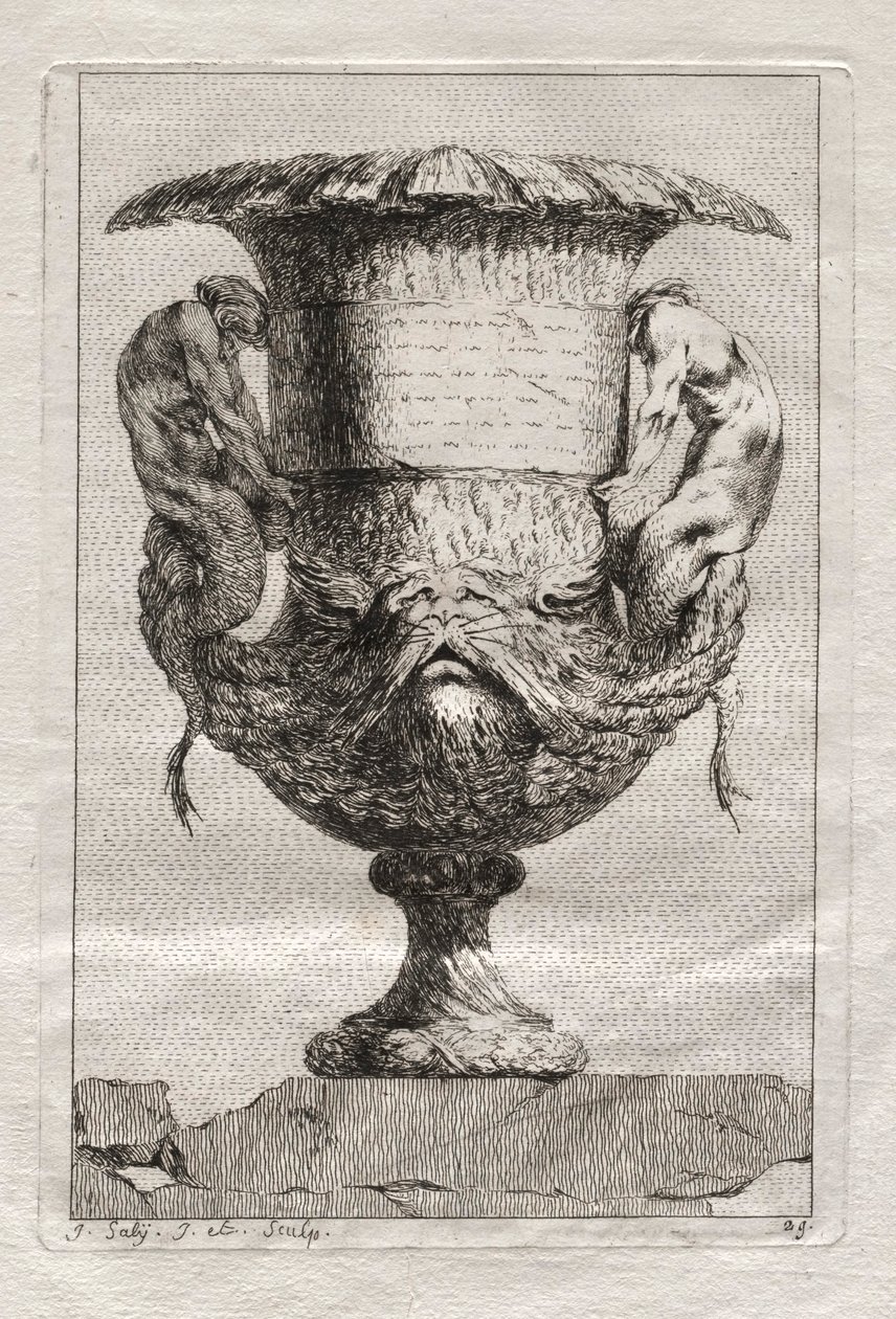 Maljakkosarja: levy 29, 1746. tekijältä Jacques Francois Joseph Saly