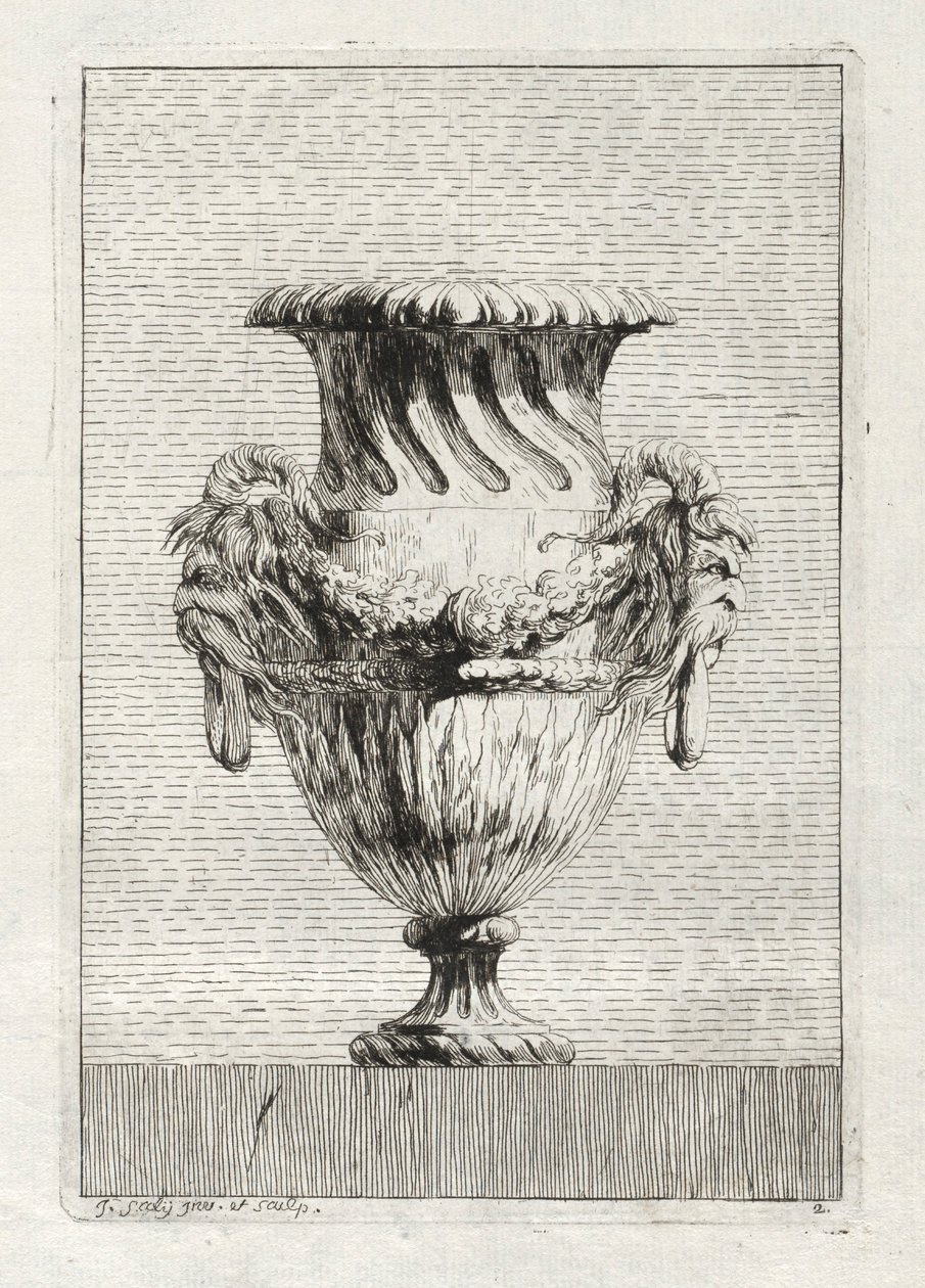 Maljakkosarja: levy 2, 1746. tekijältä Jacques Francois Joseph Saly