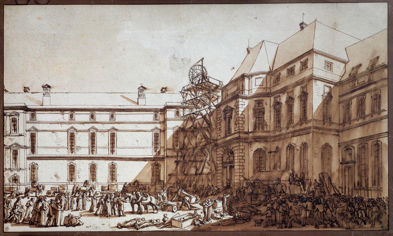 Italialaisten mestariteosten saapuminen Louvreen Taideteosten ryöstäminen oli Dominique Vivant Denonin (Vivant-Denon) konsuli Napoleon Bonaparten käskyn alaisena Musee Napoleonin (nykyinen Louvre-museo) retkien tarkoitus ensimmäisen kerran. tekijältä Jacques Francois Joseph Swebach
