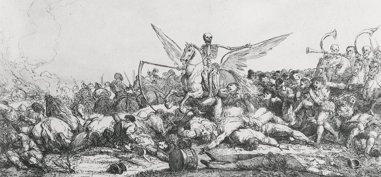 Kuoleman voitto, 1779 tekijältä Jacques Gamelin