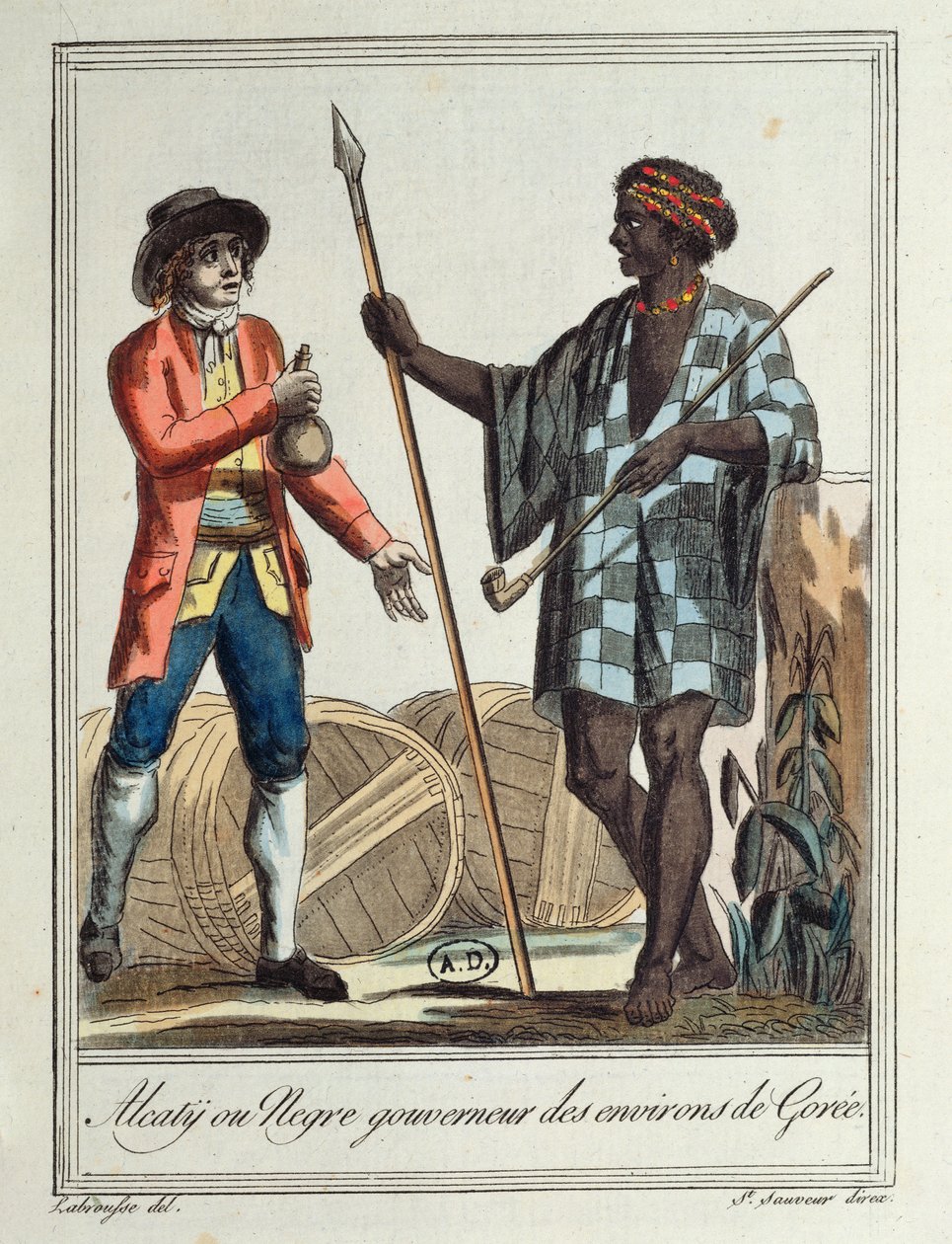 Goréen piirin musta kuvernööri, 1796 tekijältä Jacques Grasset de Saint Sauveur