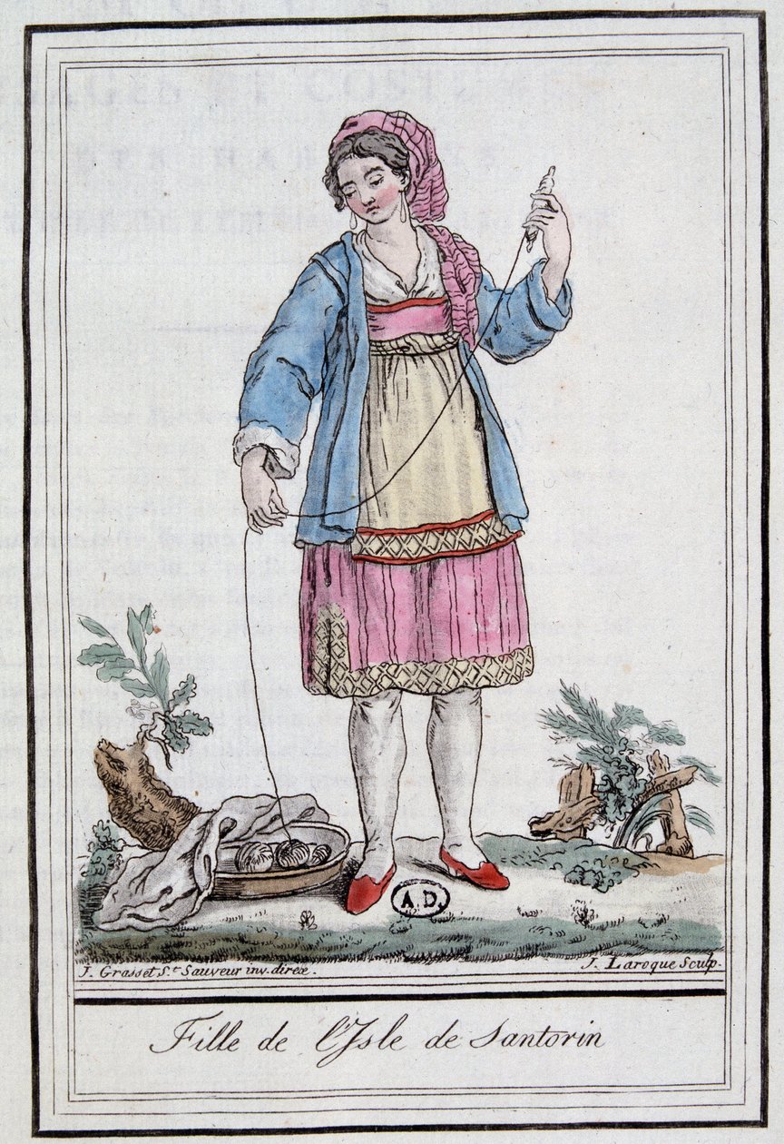 Santorinin saaren tyttö tekijältä Jacques Grasset de Saint Sauveur