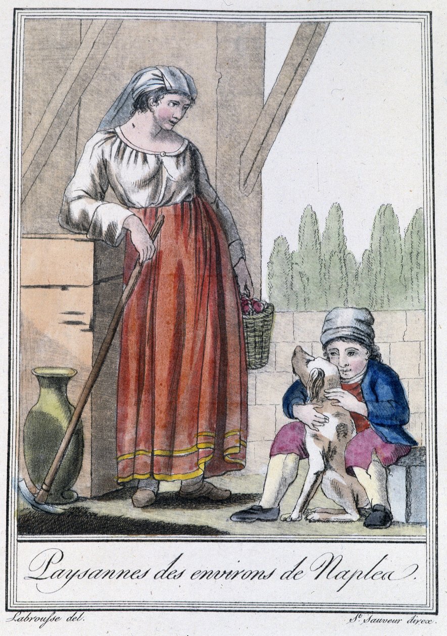 Talonpoikana lähellä Napolia - Grasset St Sauveurin "" Matkailutietosanakirjassa" Pariisissa tekijältä Jacques Grasset de Saint Sauveur