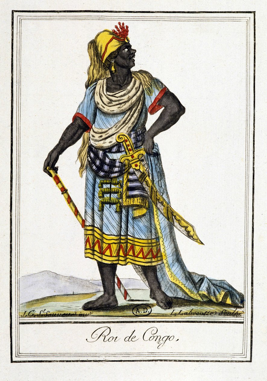 King in the Congo - J. Grasset Saint-Sauveurin "" Encyclopedia of Travels" -julkaisussa tekijältä Jacques Grasset de Saint Sauveur