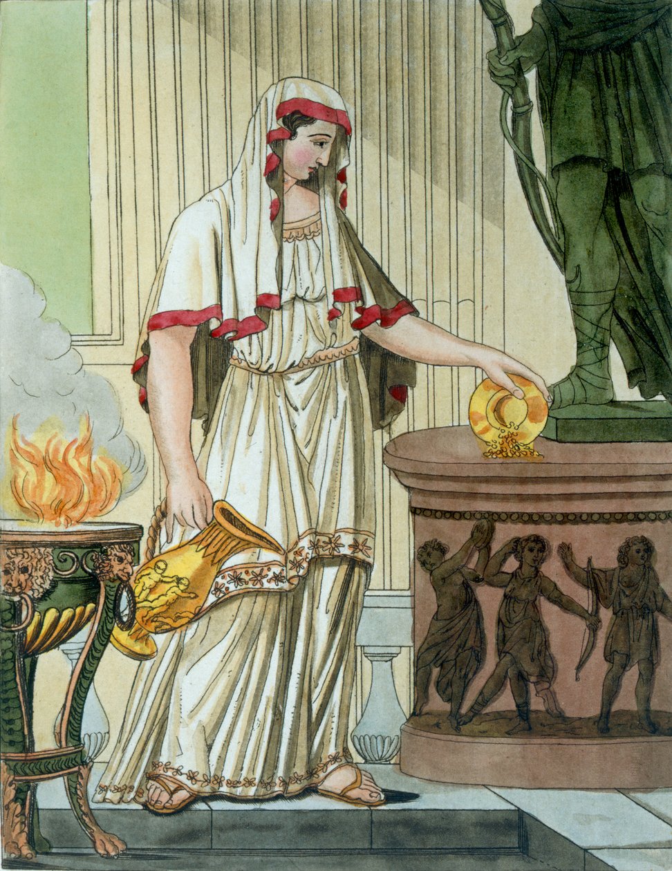 Vestal virgin, kuvitus "L