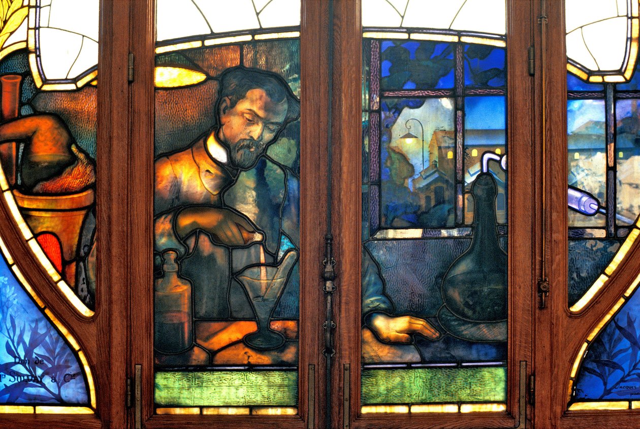 Nancy (osasto 54), Art Nouveau, Kauppa- ja teollisuuskamari, Jacques Gruberin lasimaalaukset (1870-1936) tekijältä Jacques Gruber