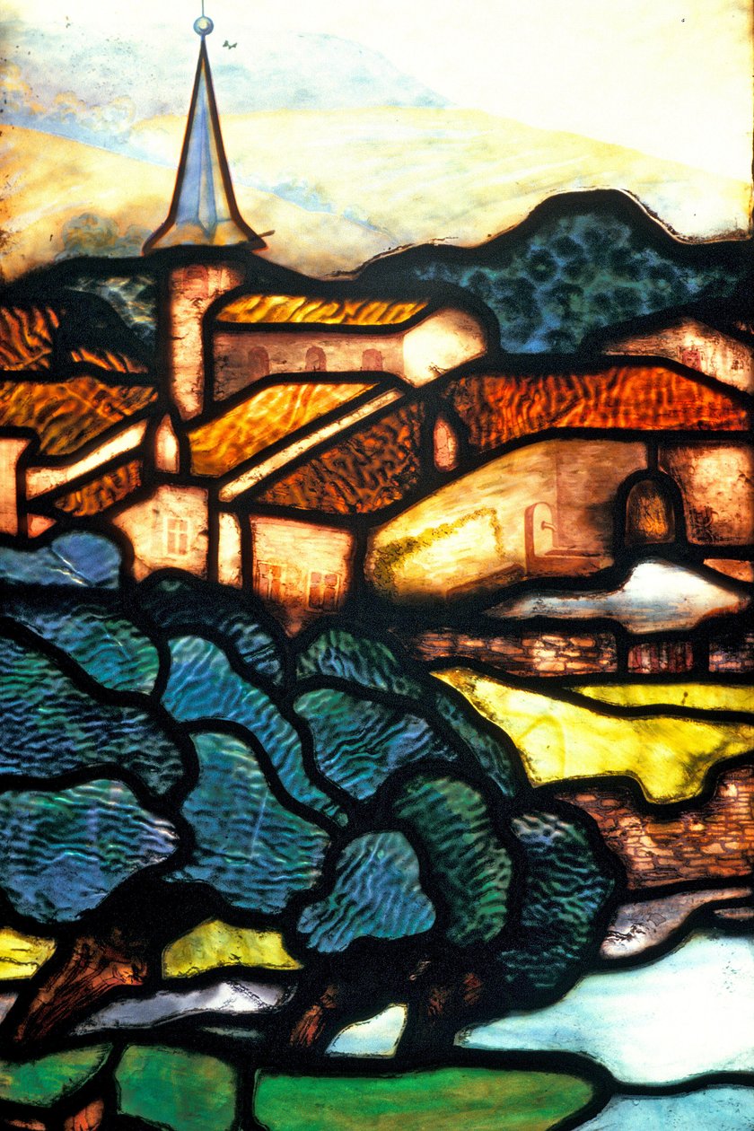 Nancy (osasto 54), Art Nouveau, Kauppa- ja teollisuuskamari, Jacques Gruberin lasimaalaukset (1870-1936) tekijältä Jacques Gruber