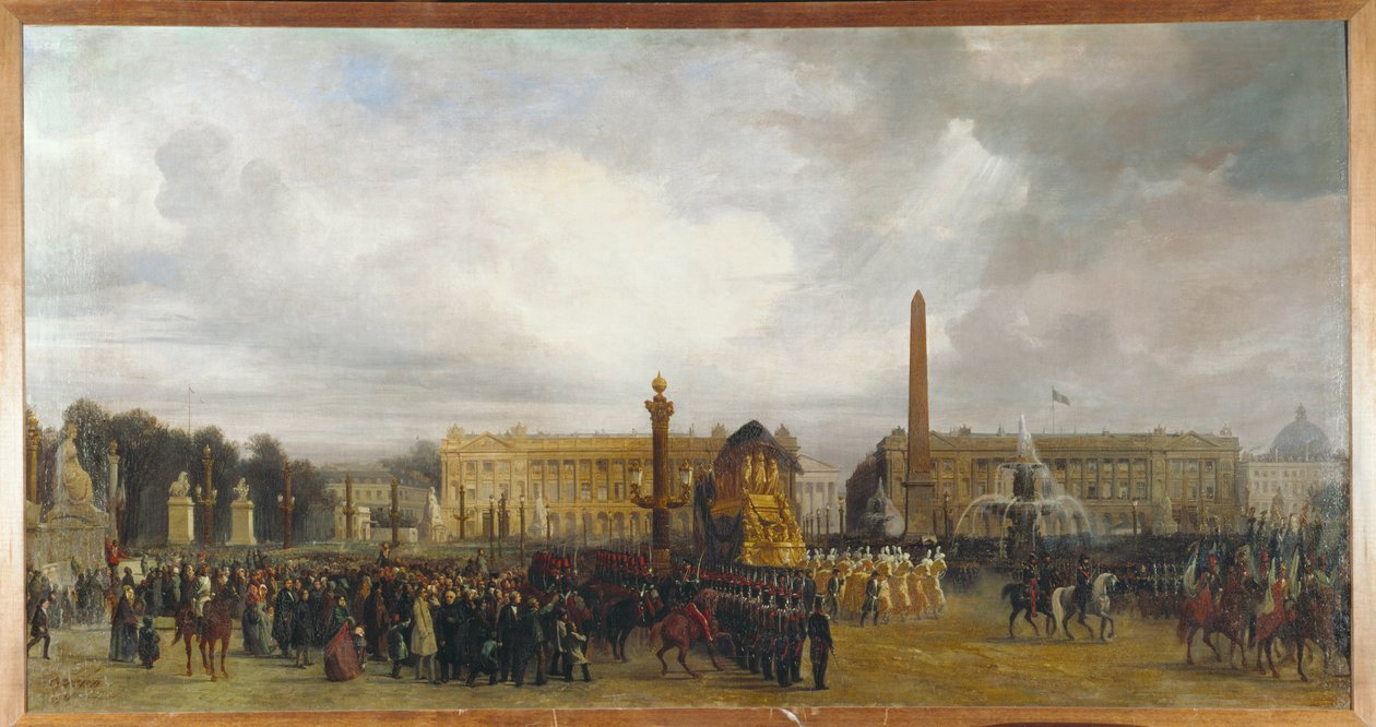 Keisari Napoleon I:n tuhkan palauttamisen seremonia vuonna 1840 ... tekijältä Jacques Guiaud