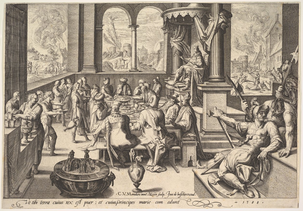 Allegoria lapsellisen kuninkaan hallitukselle, 1588. tekijältä Jacques II de Gheyn