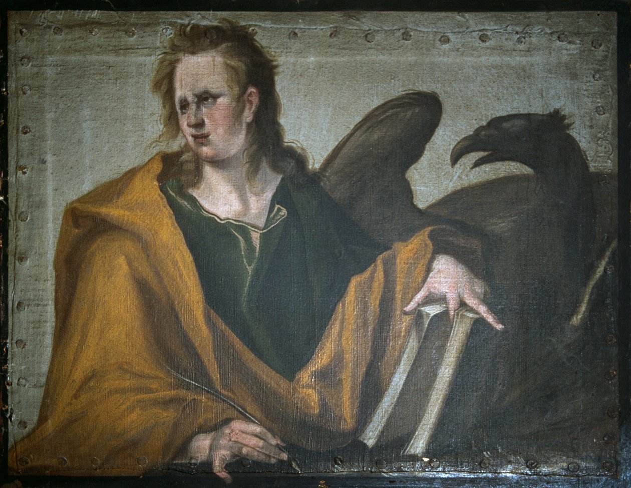 Pyhä Johannes Evankelista, 1588 tekijältä Jacques II de Gheyn