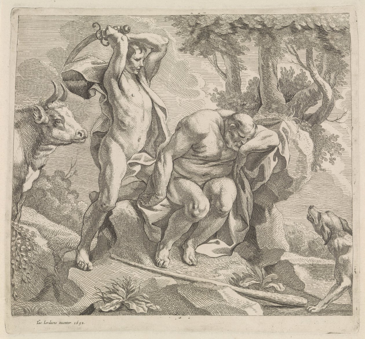 Mercury ja Argus tekijältä Jacques Jordaens