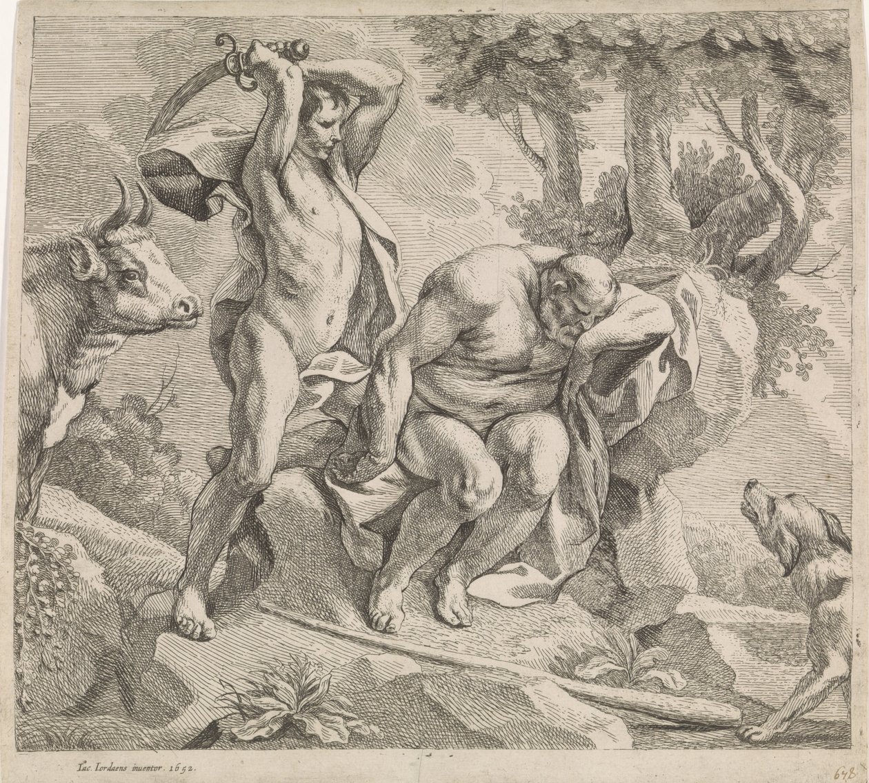 Mercury ja Argus tekijältä Jacques Jordaens
