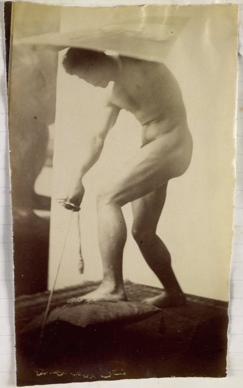 Tutkimus miesalastomasta mallista Jacques de Lalaingin studiossa tekijältä Jacques Lalaing (attributed to)