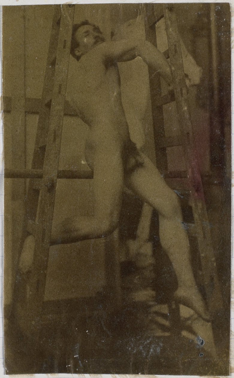 Tutkimus miesalastomasta mallista Jacques de Lalaingin studiossa tekijältä Jacques Lalaing (attributed to)