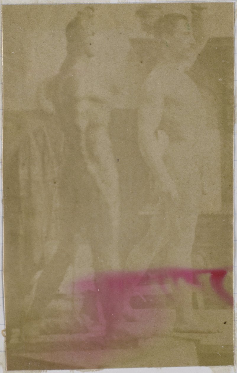 Tutkimus miespuolisesta alastomasta mallista seisomassa ja sivulta katsottuna Jacques de Lalaingin studiossa tekijältä Jacques Lalaing (attributed to)