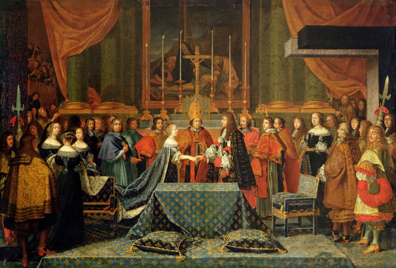 Ludvig XIV:n ja Itävallan Maria Teresan hääjuhla 9. kesäkuuta 1660 (öljy kankaalle) tekijältä Jacques Laumosnier