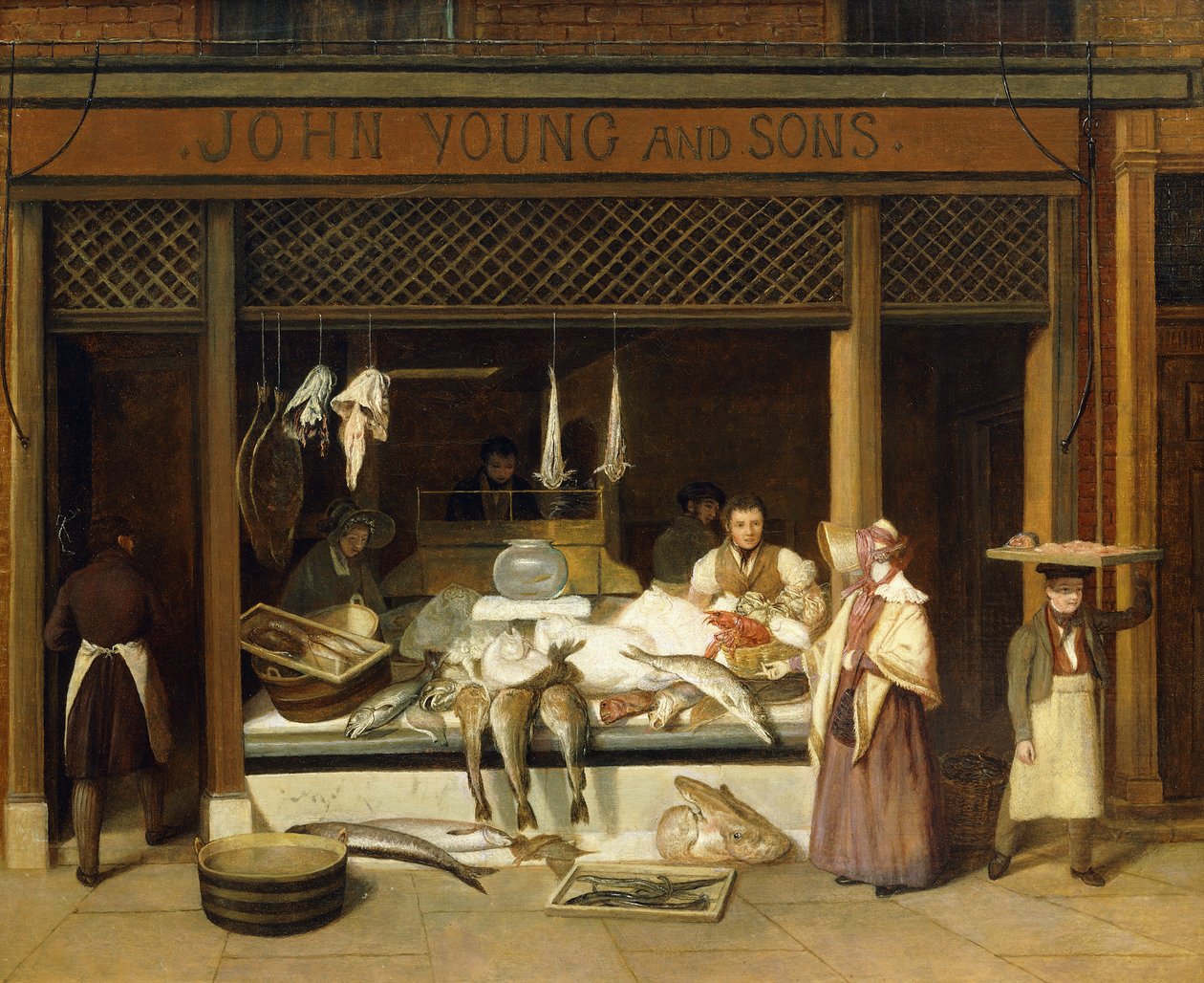 John Young ja Sons, kalakauppiaat, tekijältä Jacques Laurent Agasse