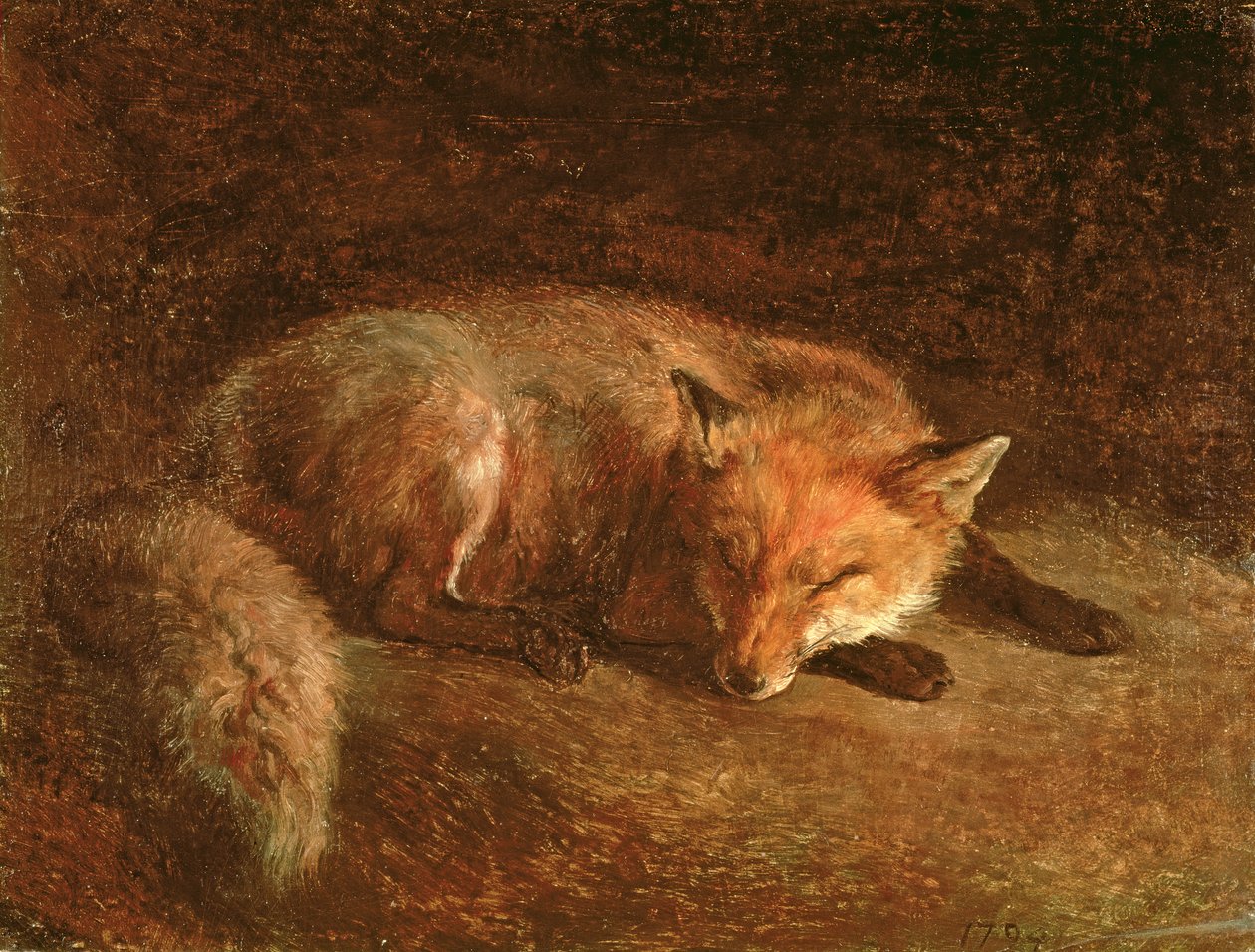 Nukkuva kettu tekijältä Jacques Laurent Agasse