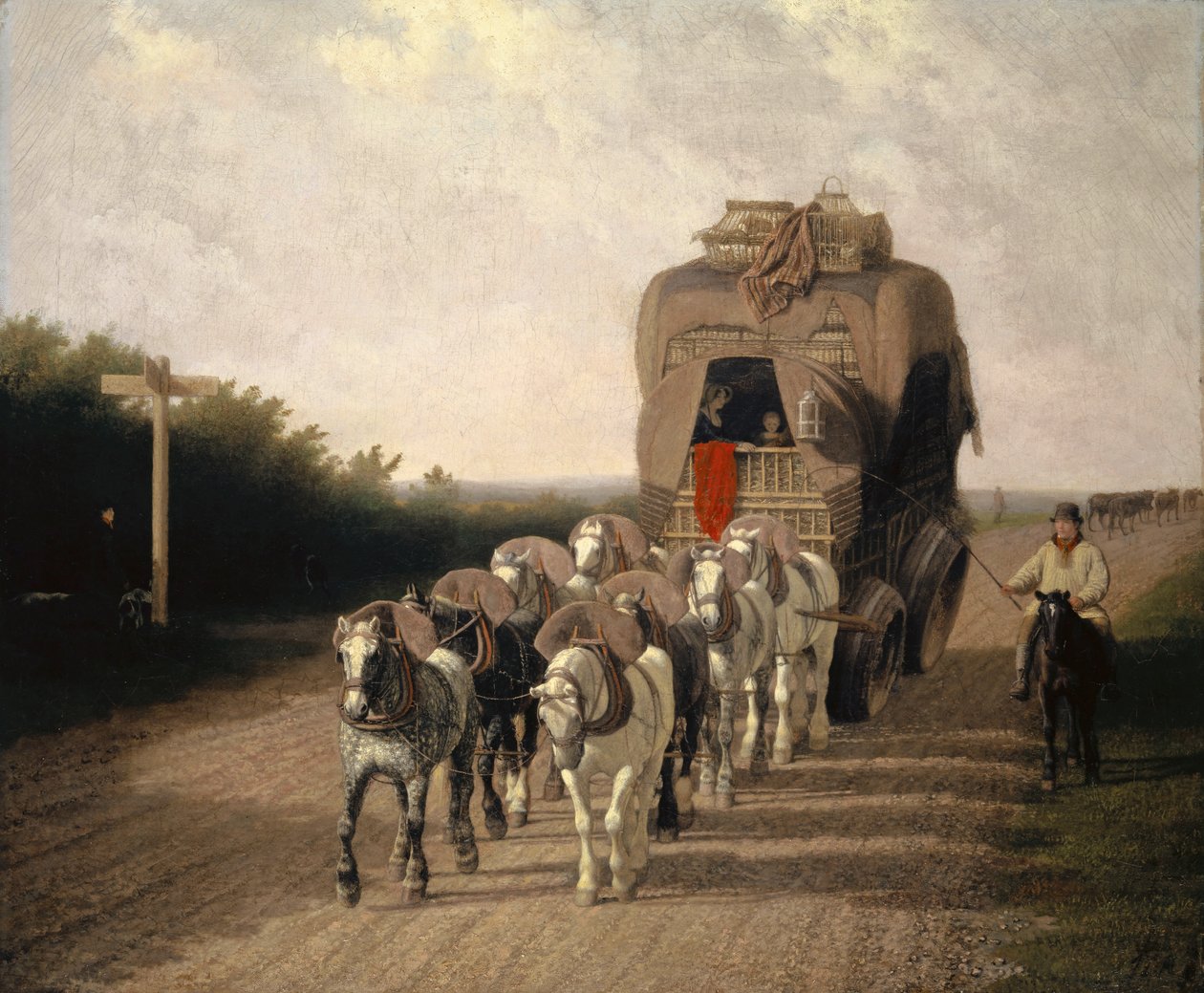 Ludlow Carrier-Coach, 1801 tekijältä Jacques Laurent Agasse