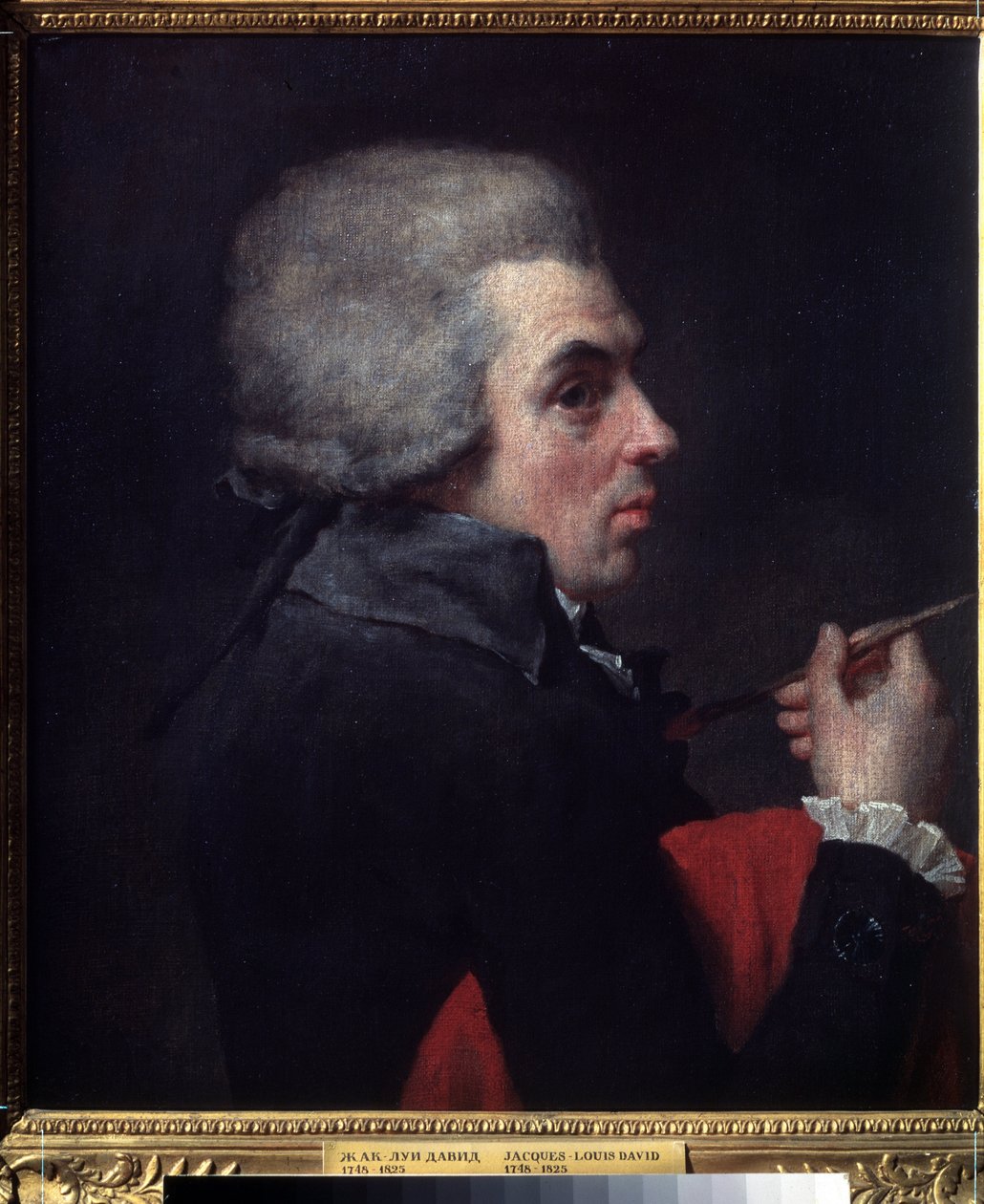 Jacques Louis Davidin (1748-1825) maalaus ""Autoportrait"" (omakuva) noin 1789 Pushkin-museo, Moskova tekijältä Jacques Louis David