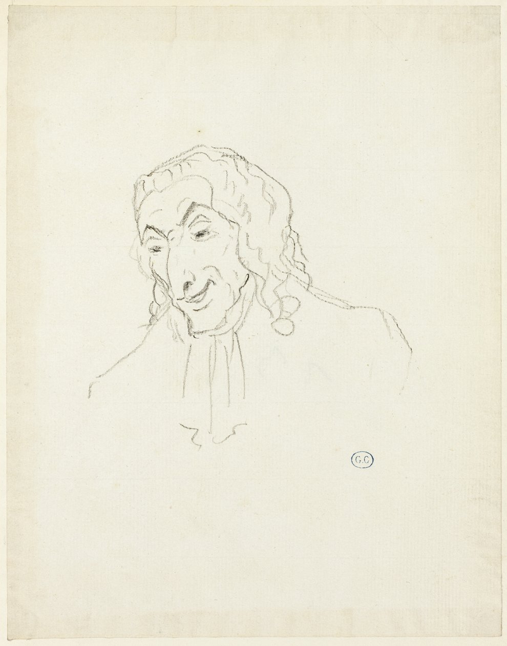 Miehen rintakuva jabotin kanssa tekijältä Jacques Louis David