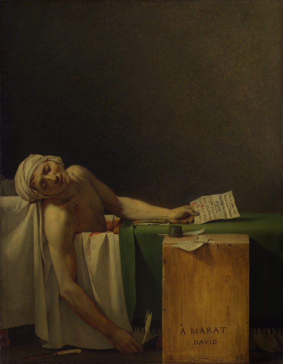 Maratin kuolema tekijältä Jacques Louis David
