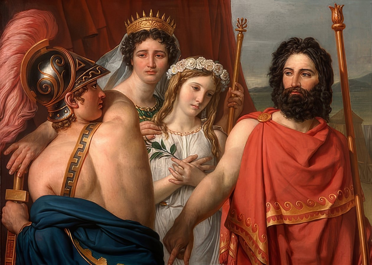 Akilleuksen viha. 1819 tekijältä Jacques Louis David
