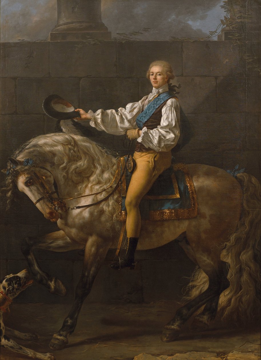 Stanislaw Kostka Potockin ratsastusmuotokuva 1755-1821 tekijältä Jacques Louis David