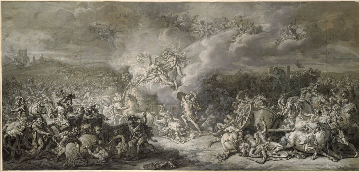 Ranskalainen:  Diomèden taistelut Diomedesin taistelu. tekijältä Jacques Louis David