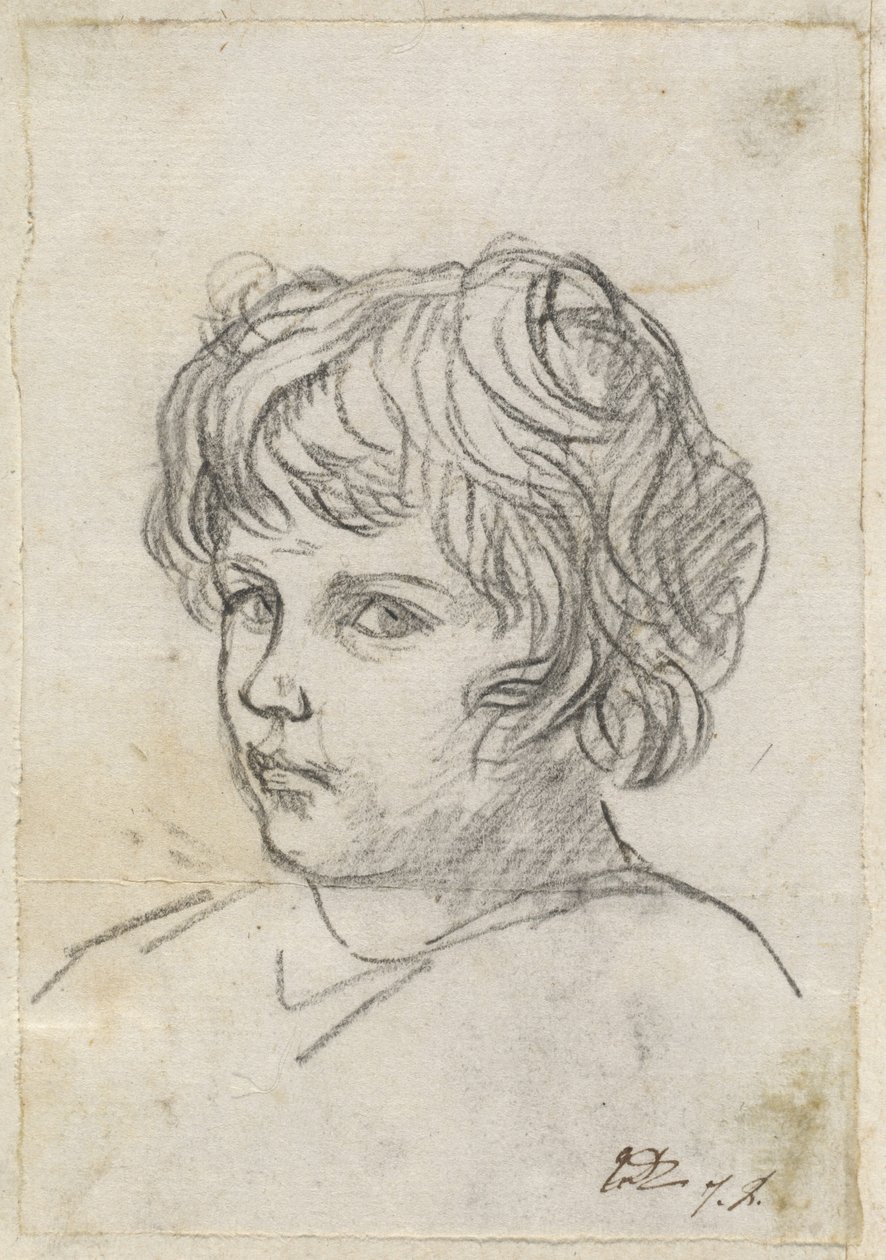 Pojan pää tekijältä Jacques Louis David