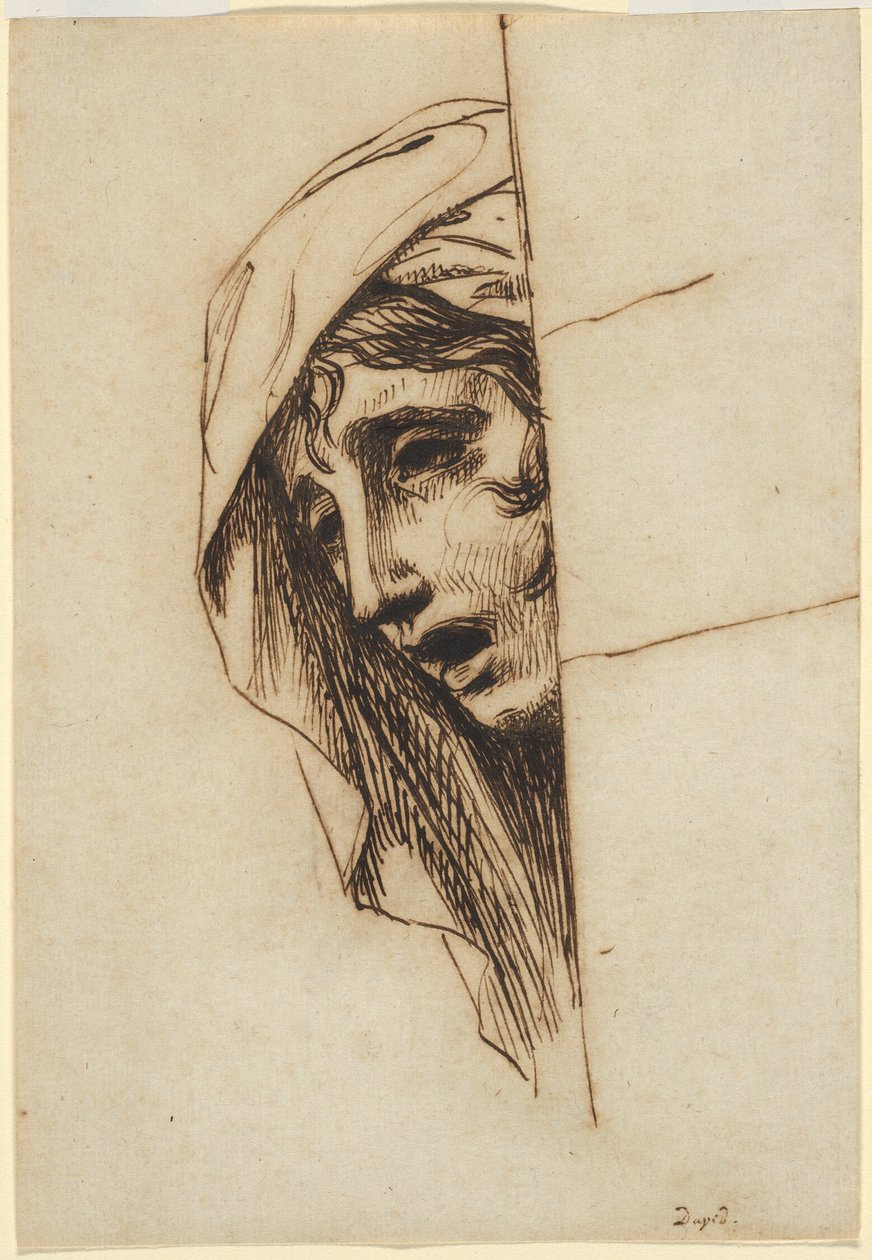 Naisen pää tekijältä Jacques Louis David