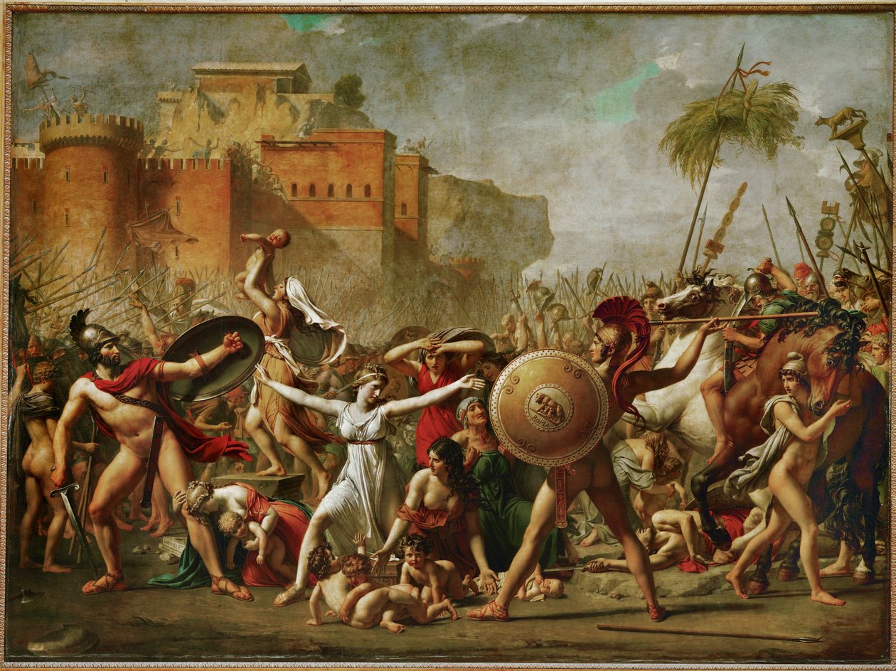 Les Sabines - Sabiinien naiset pysäyttävät taistelun ... tekijältä Jacques Louis David