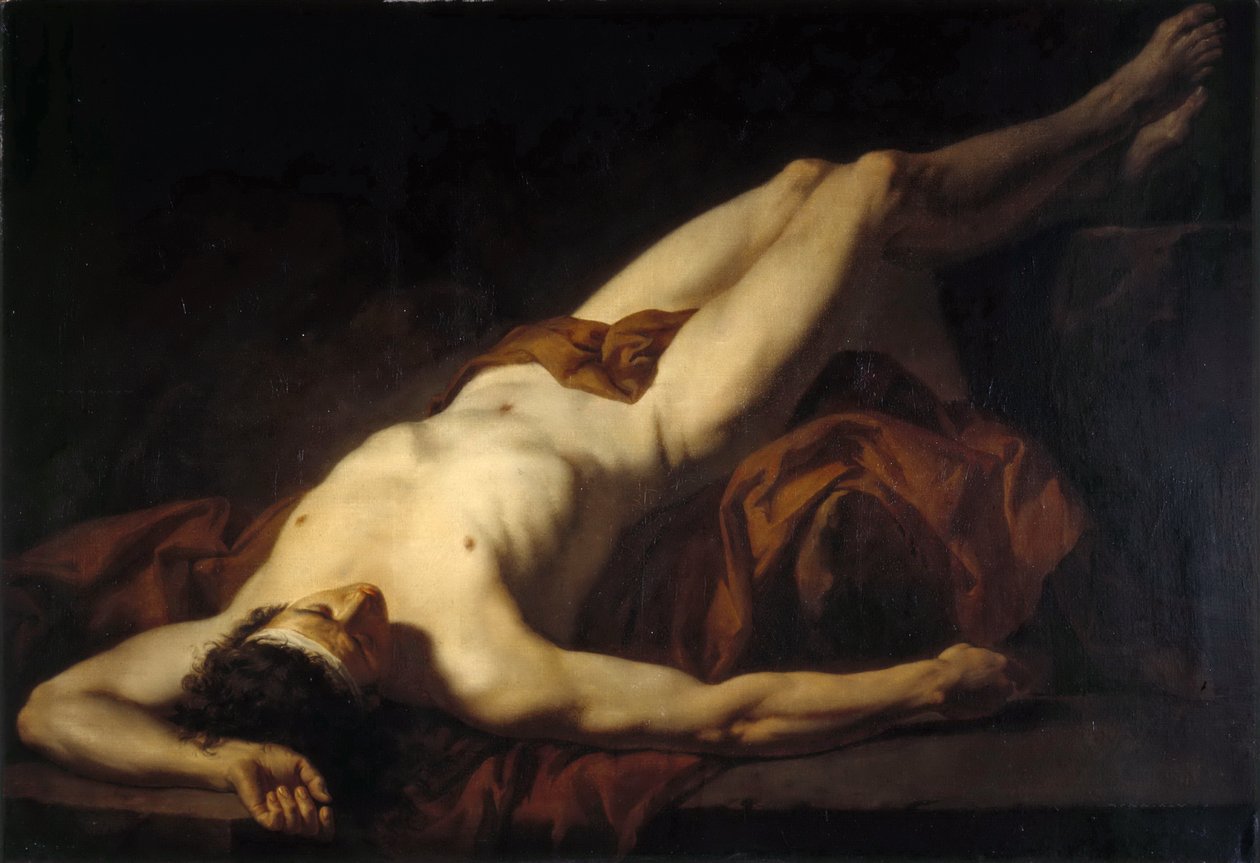 Mies alaston Hector tekijältä Jacques Louis David