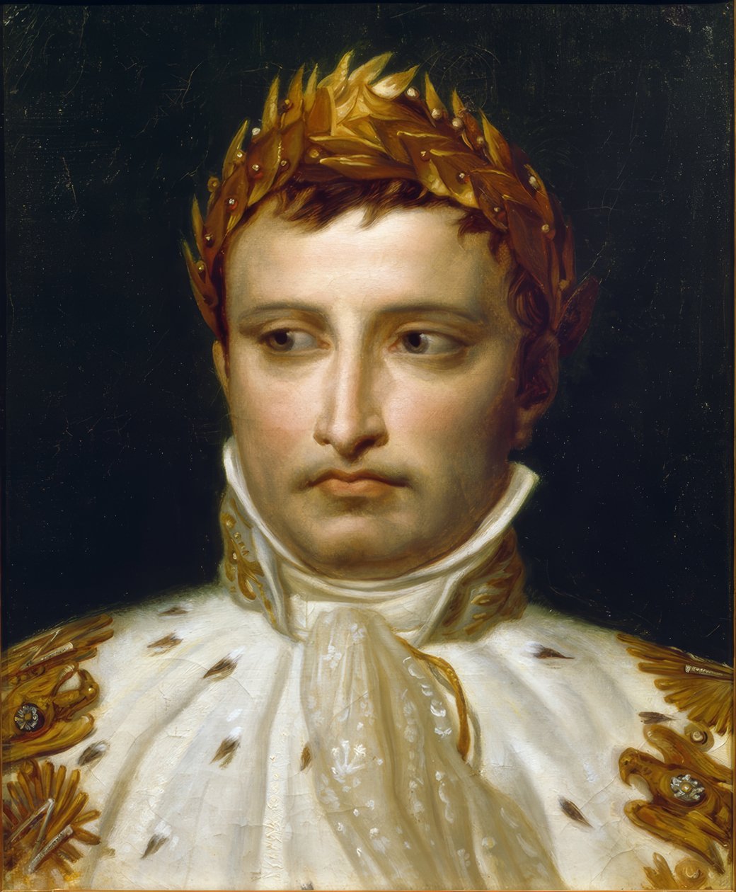 Napoleon I kruunajaisasuissaan tekijältä Jacques Louis David
