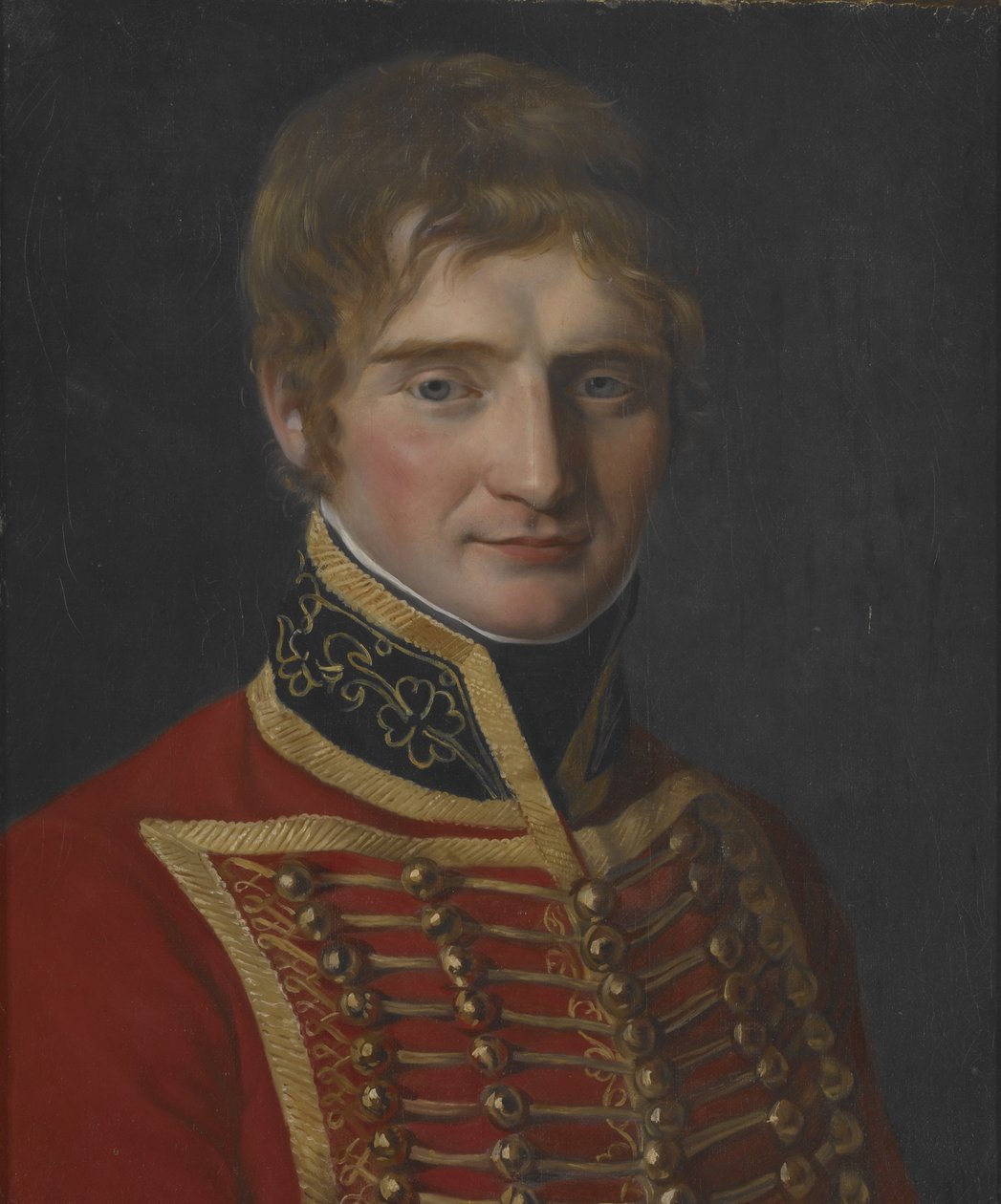 Miehen muotokuva sotilasasuissa (öljy kankaalle) tekijältä Jacques Louis David