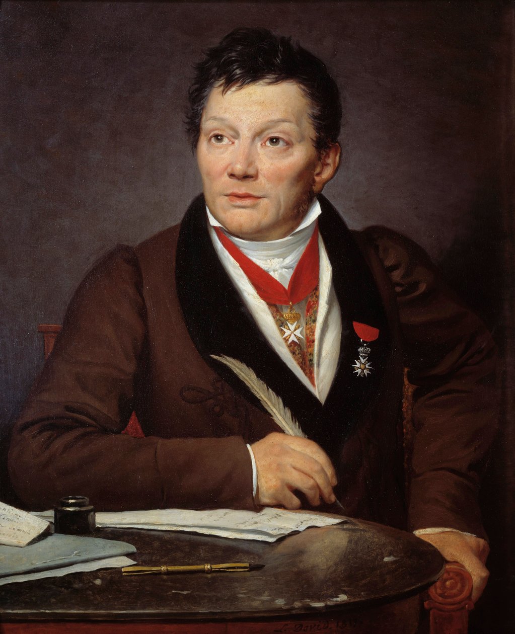 Alexandre Lenoirin (1761-1839) muotokuva arkeologista ja Musee des Monuments francais